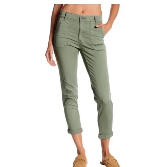 Lucky Brand Pants - Lucky Brand The Cargo Pants Green Size 8/29 Straight Leg Mid Rise Cargo